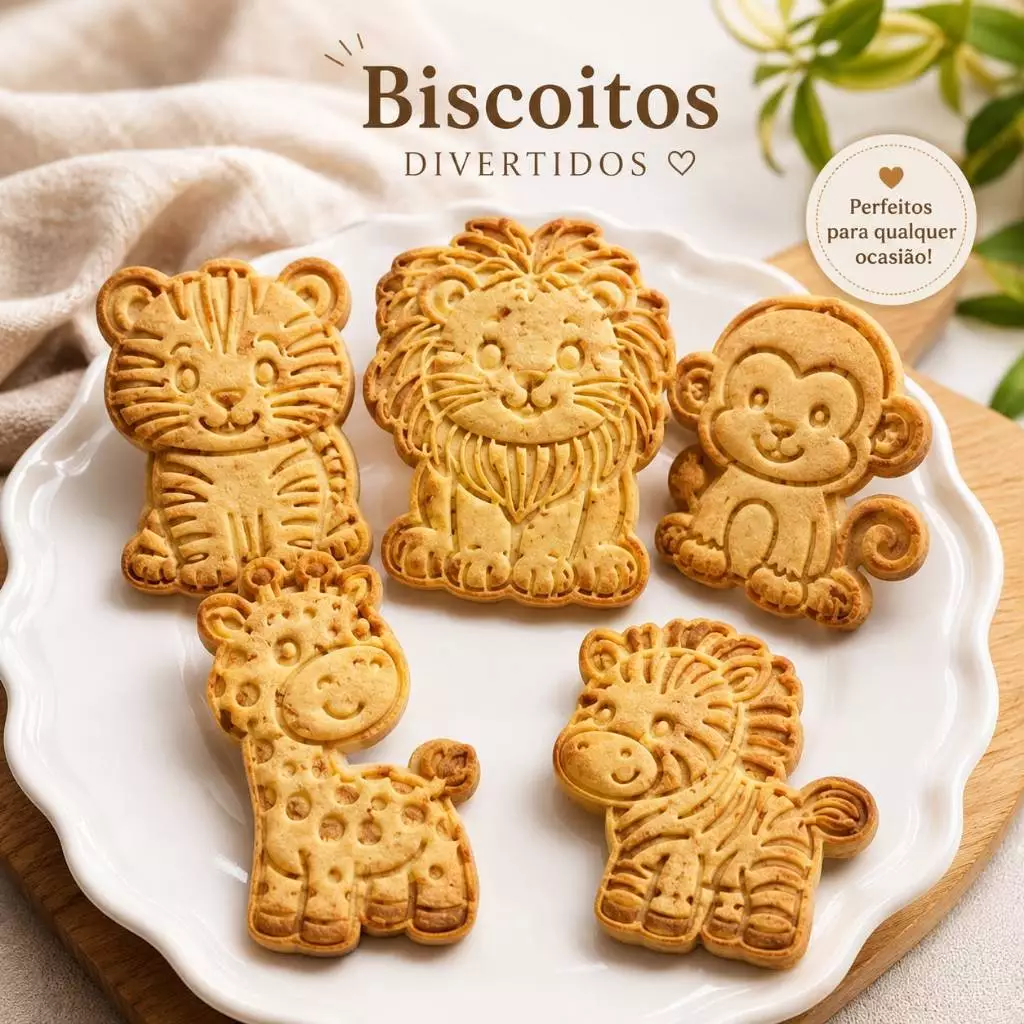 Cortador de Biscoito Safari 5 peças