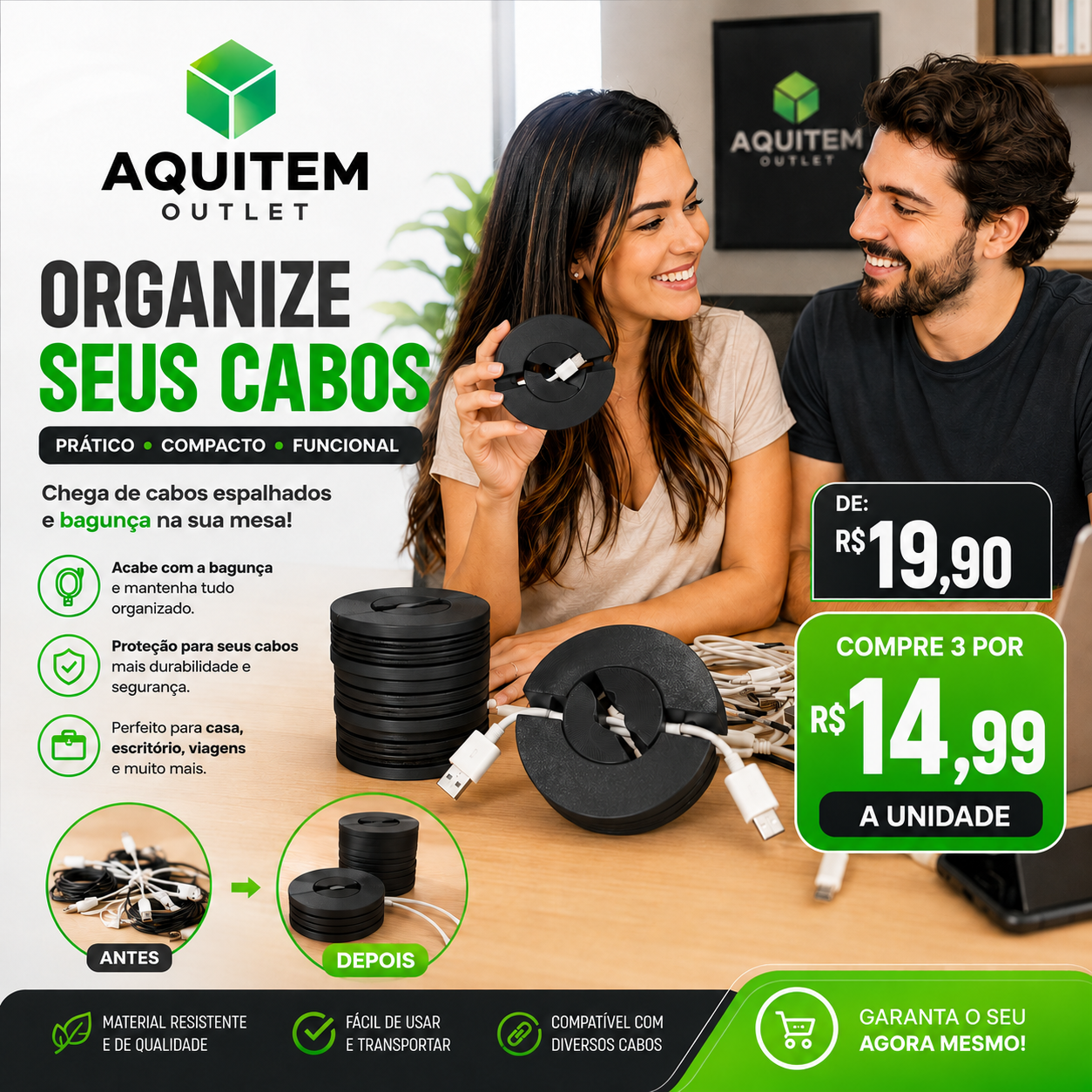 Organizador de Cabos